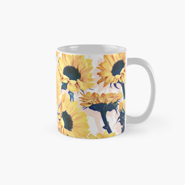 Item preview, Sunflowers with Blush and Blue designed and sold by micklyn.
