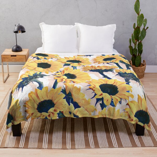 Item preview, Sunflowers with Blush and Blue designed and sold by micklyn.