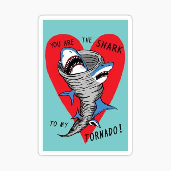 Copy of Sharks in Tornado Sticker