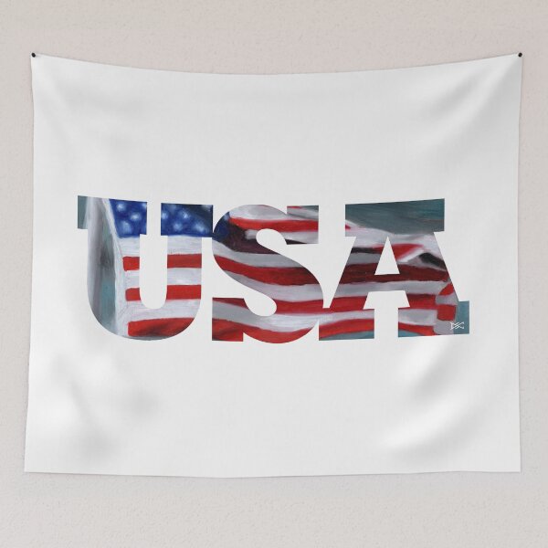 Item preview, USA American Flag Silhouette designed and sold by DSC Arts.