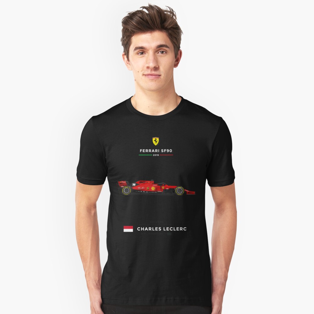 Ferrari SF90 - 2019 - 16 Leclerc Slim Fit T-Shirt
