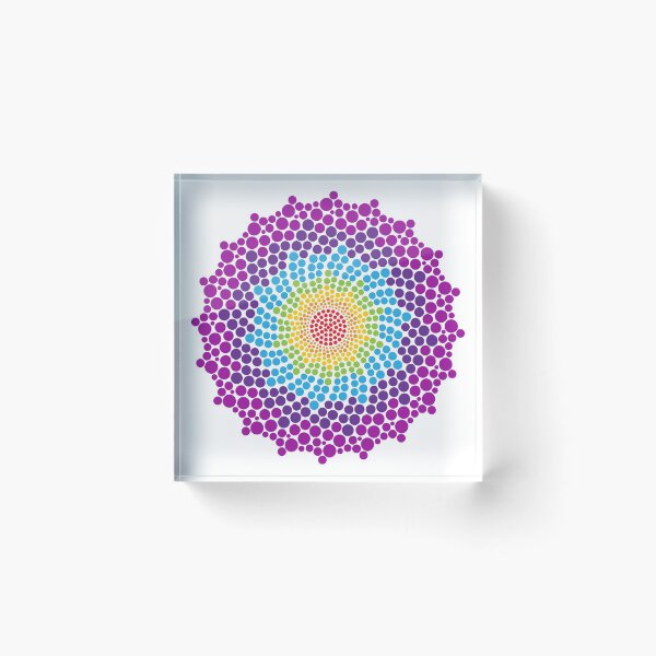 Item preview, 7 Chakra Color Dots Mandala designed and sold by serenaking.