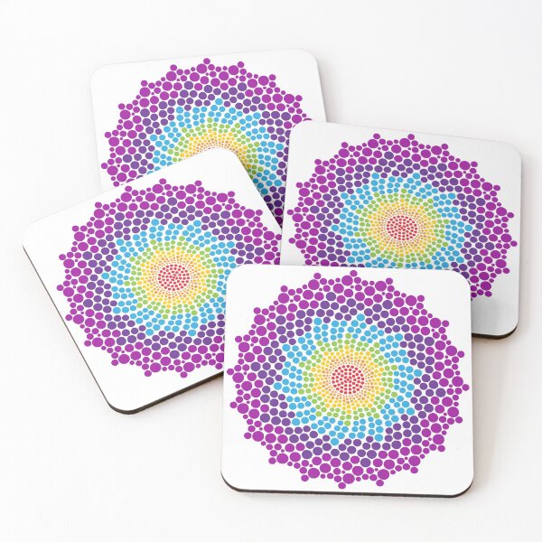 Item preview, 7 Chakra Color Dots Mandala designed and sold by serenaking.