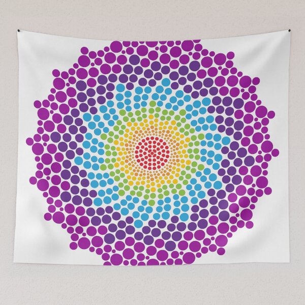 Item preview, 7 Chakra Color Dots Mandala designed and sold by serenaking.