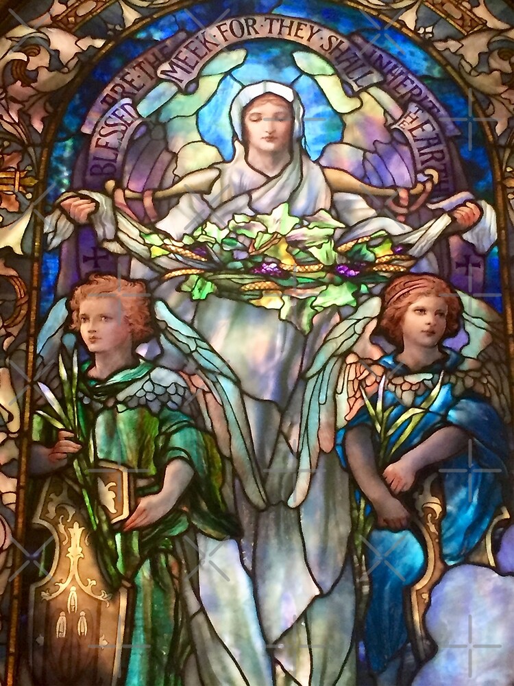 Tiffany Stained Glass Windows: Angels by Matlgirl