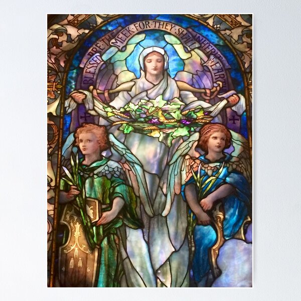 Stained Glass Windows: Angels Poster