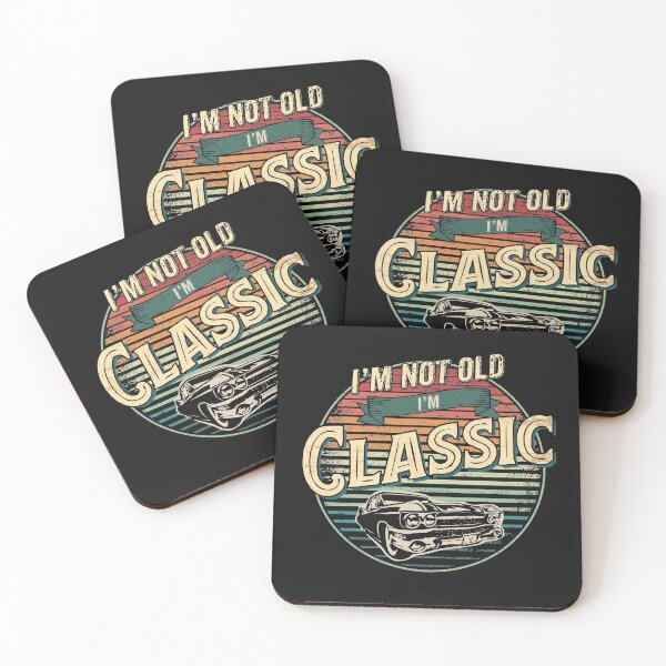 Item preview, I'm not old I'm classic retro car in binate style cool graphic vintage muscle car designed and sold by alenaz.