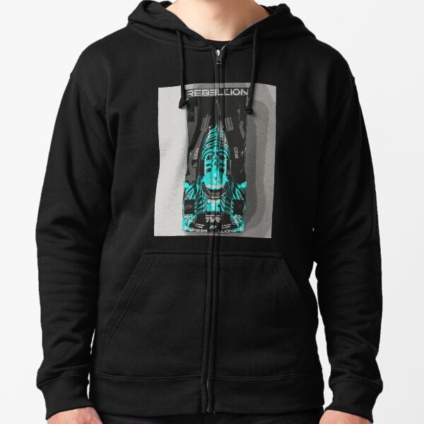 TVR Rebellion LMP Race Car Zipped Hoodie