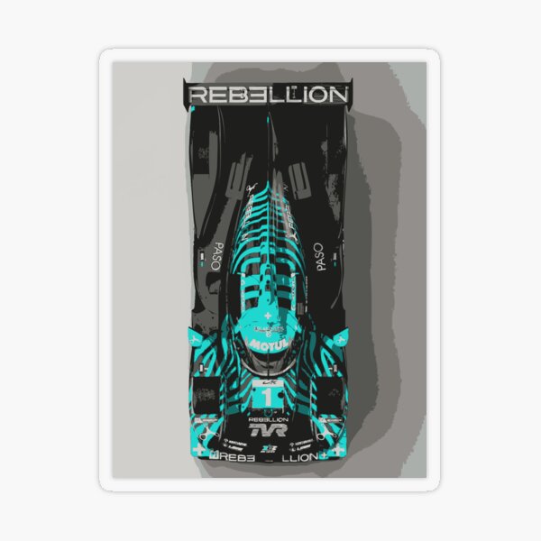 TVR Rebellion LMP Race Car Transparent Sticker