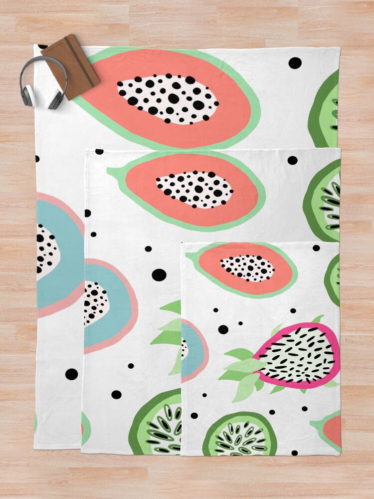 "exotic fruits pattern" Throw Blanket for Sale by haroulita Redbubble