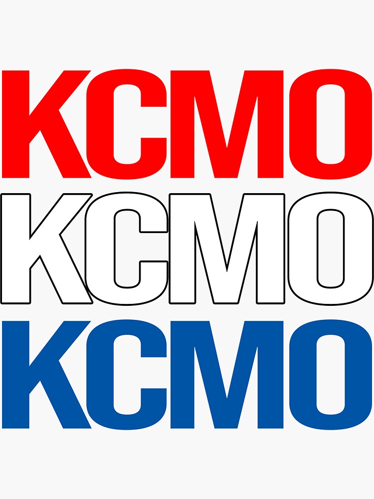"KCMO Red White & Blue" Sticker for Sale by warkos Redbubble