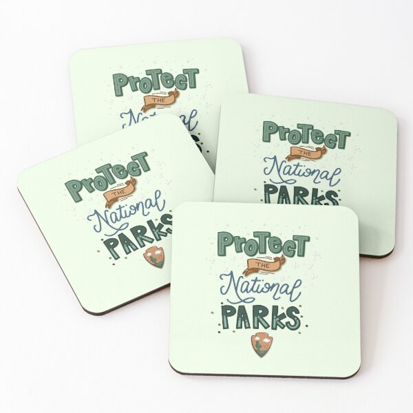 Item preview, Protect the National Parks Green Print Sticker designed and sold by Mariah Quick.