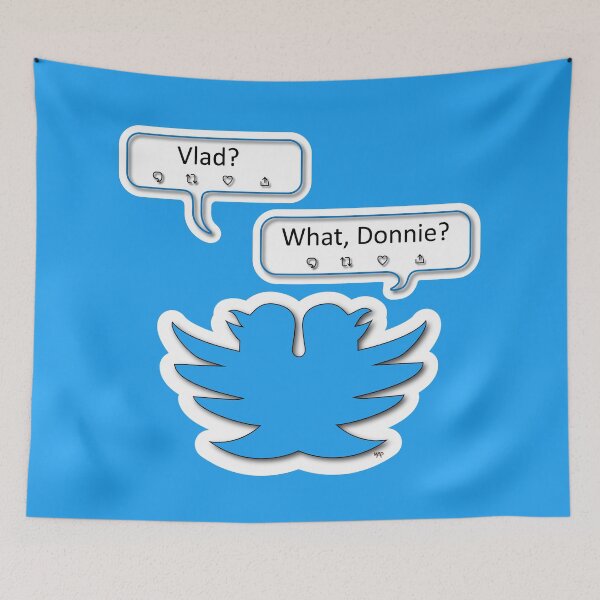 Item preview, Double-headed Twitter designed and sold by MikeAdamsArtist.