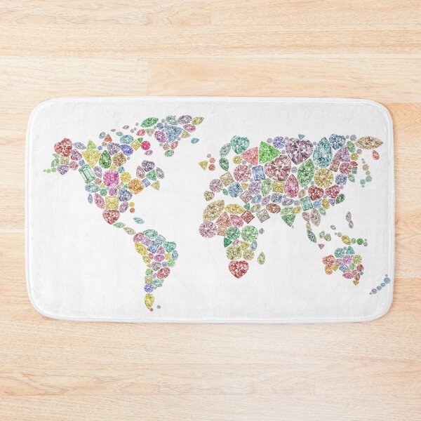 Item preview, Diamonds world map #3 designed and sold by Boutique19 by Gabriel.
