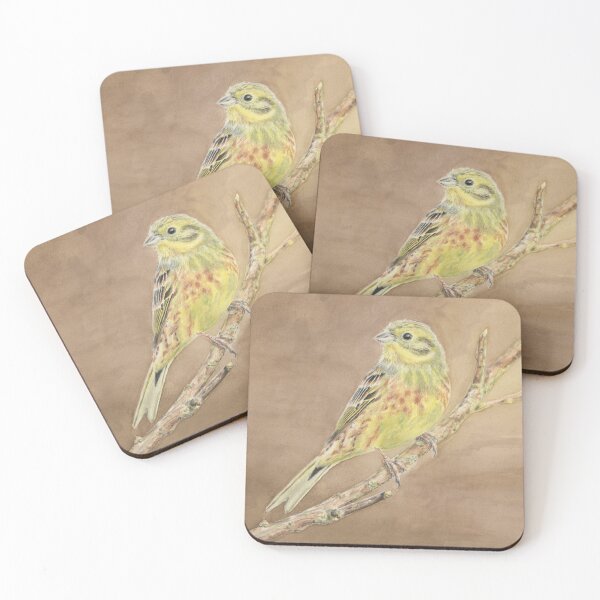 Item preview, Yellowhammer On Brown designed and sold by LittleForestArt.