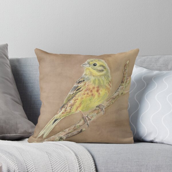 Item preview, Yellowhammer On Brown designed and sold by LittleForestArt.