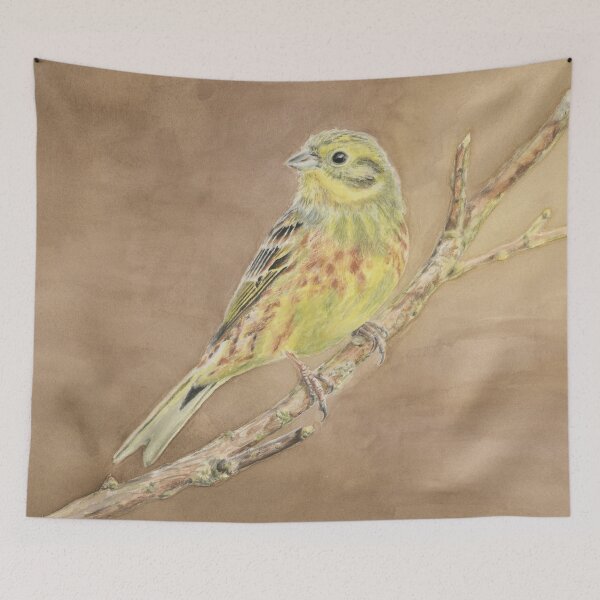 Item preview, Yellowhammer On Brown designed and sold by LittleForestArt.