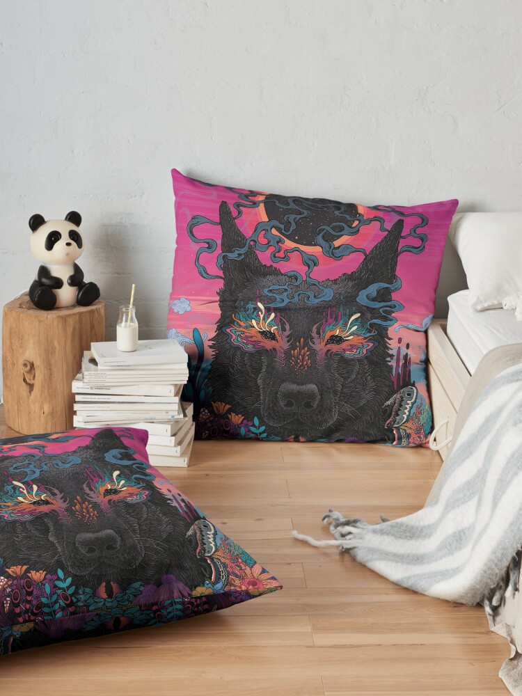 Alternate view of Black Eyed Dog Floor Pillow