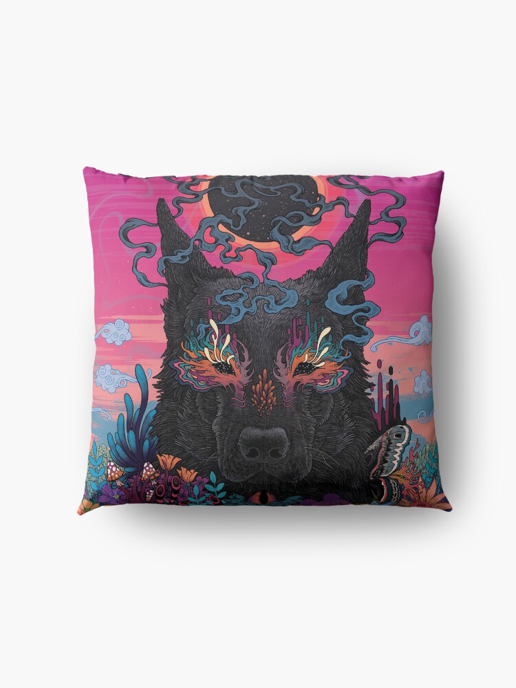 Alternate view of Black Eyed Dog Floor Pillow