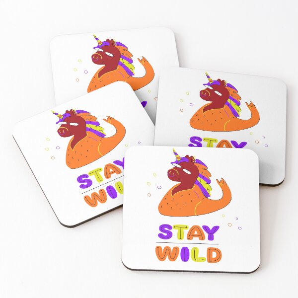 Item preview, Funny Unicorn Punk. STAY WILD - motivation phrase designed and sold by zuperelectracat.