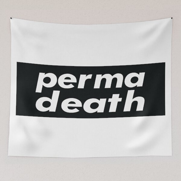 Item preview, Permadeath Gamer Death Game designed and sold by WordsGamersUse.