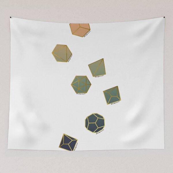 Artikelvorschau, Blank DnD Dice Set Blank-Gold und Prime entworfen und verkauft von LordGraceArt.