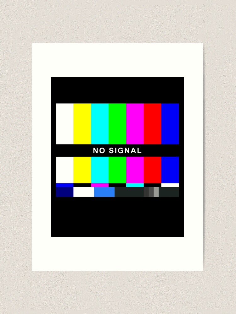 No Signal Tv Test Pattern Vector Television Colored Bars Signal