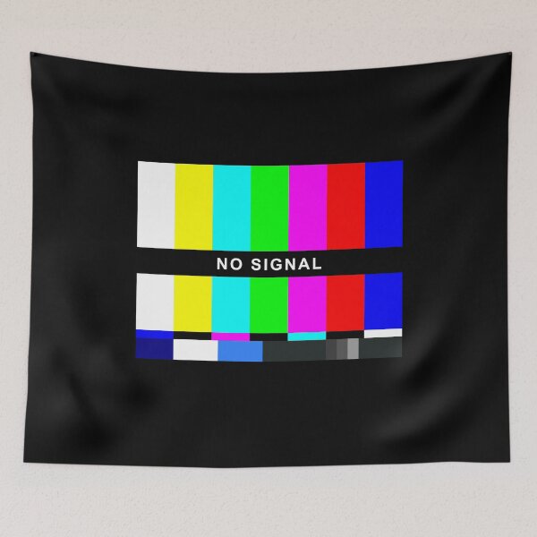 Item preview, No Signal TV Test Pattern Retro Color Bar 80s 90s designed and sold by ELKaito.