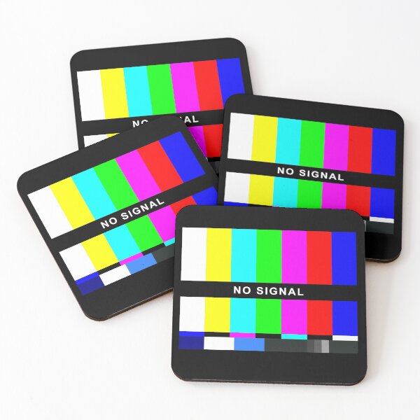 Item preview, No Signal TV Test Pattern Retro Color Bar 80s 90s designed and sold by ELKaito.