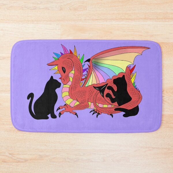 Item preview, Dragon and kitties designed and sold by Melanie Jeyakkumar.