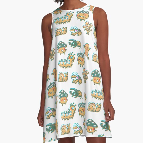 Forest Floor Friends A-Line Dress