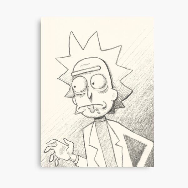 Rick Sanchez - A Sketchy Character Canvas Print