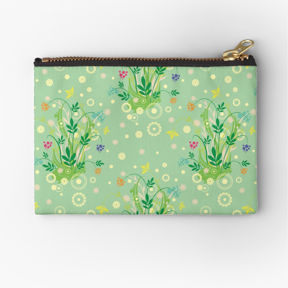 Decorative products with floral ornament. Zipper Pouch