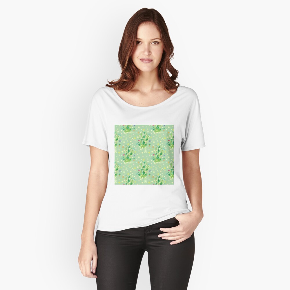 Decorative products with floral ornament. Relaxed Fit T-Shirt
