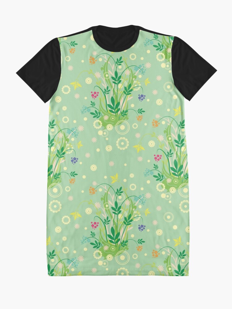 Alternate view of Decorative products with floral ornament. Graphic T-Shirt Dress