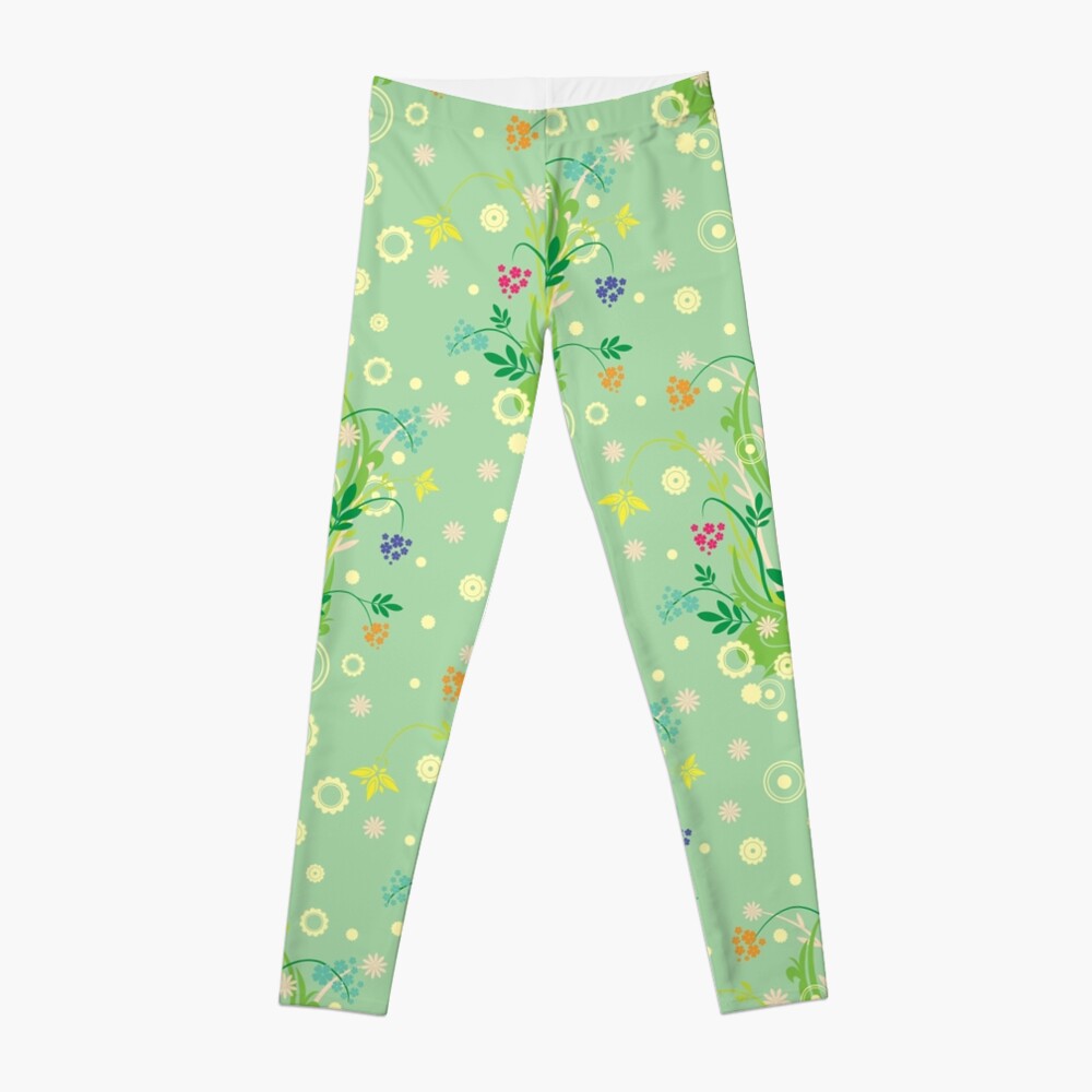 Decorative products with floral ornament. Leggings