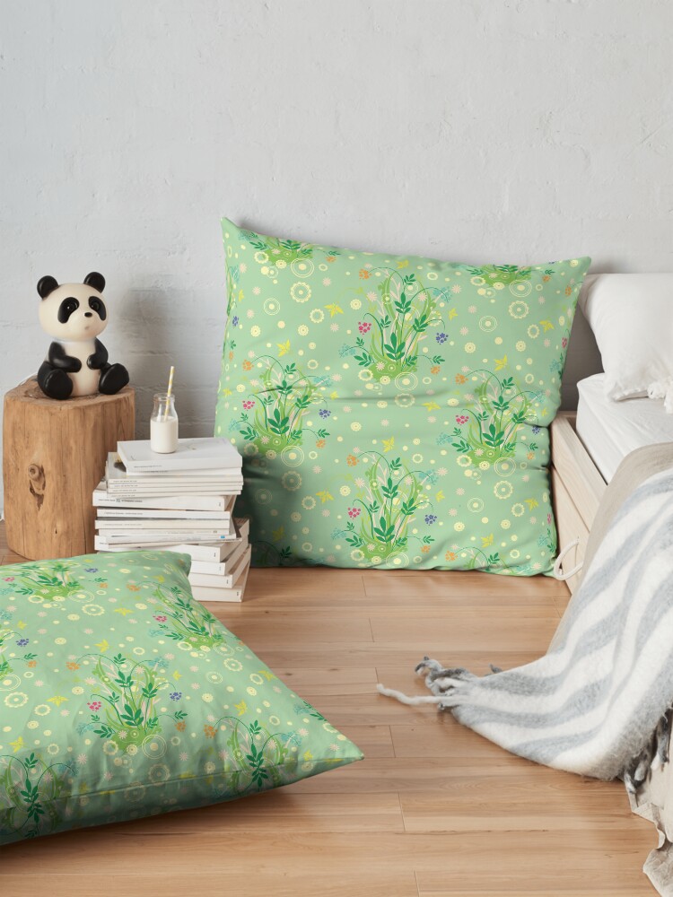 Alternate view of Decorative products with floral ornament. Floor Pillow