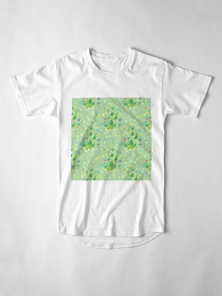 Alternate view of Decorative products with floral ornament. Long T-Shirt