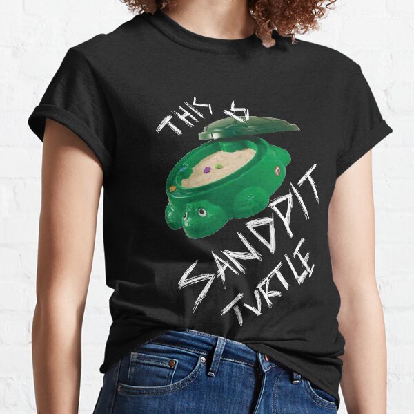This Is Sandpit Turtle - bmth meme - white on black Classic T-Shirt