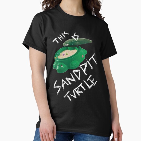Item preview, This Is Sandpit Turtle - bmth meme - white on black designed and sold by eleeenav.