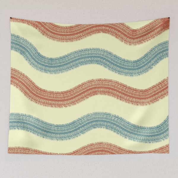 Item preview, Sea Waves Vintage pattern designed and sold by trajeado14.