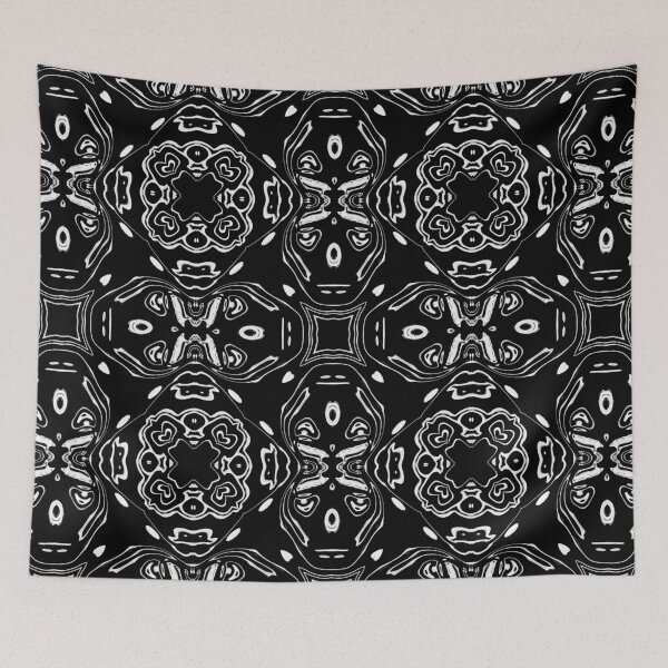 Item preview, Monochrome White Mosaic, pattern 5 designed and sold by Bennydoscope.