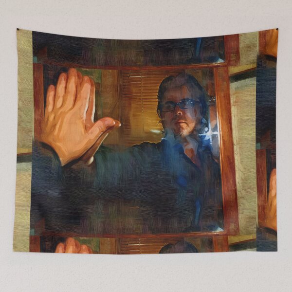 Aperçu de l'œuvre Homme au miroir - Autoportrait créée et vendue par Barry W King.
