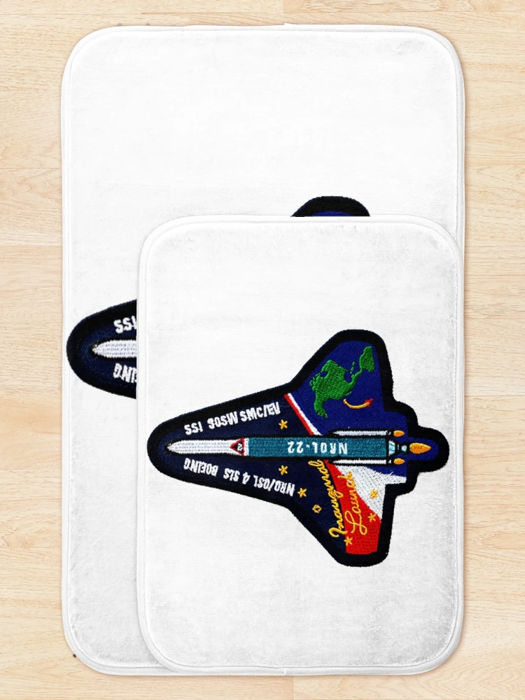 Thumbnail 5 of 6, Bath Mat, NROL-22 Program Crest designed and sold by Nikki SpaceStuffPlus.