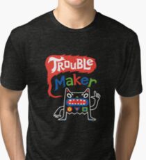 Trouble Maker olv Tri-blend T-Shirt