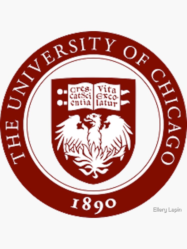 "University of Chicago" Sticker for Sale by elapin101 | Redbubble