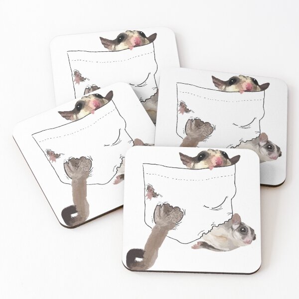 Item preview, Sugar Gliders In Pocket- Pair #2 designed and sold by LordGraceArt.