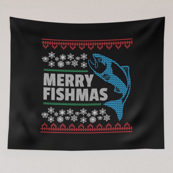 Item preview, Ugly Christmas Fisherman Design - Merry Fishmas designed and sold by EstelleStar.