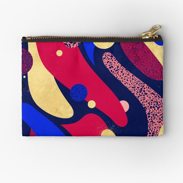 Psychédélique terrazzo galaxie bleu nuit doré rouge Pochette