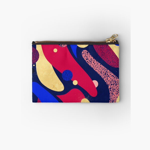 Item preview, Terrazo psicodélico galaxia azul medianoche rojo dorado designed and sold by Sylvain Combe.
